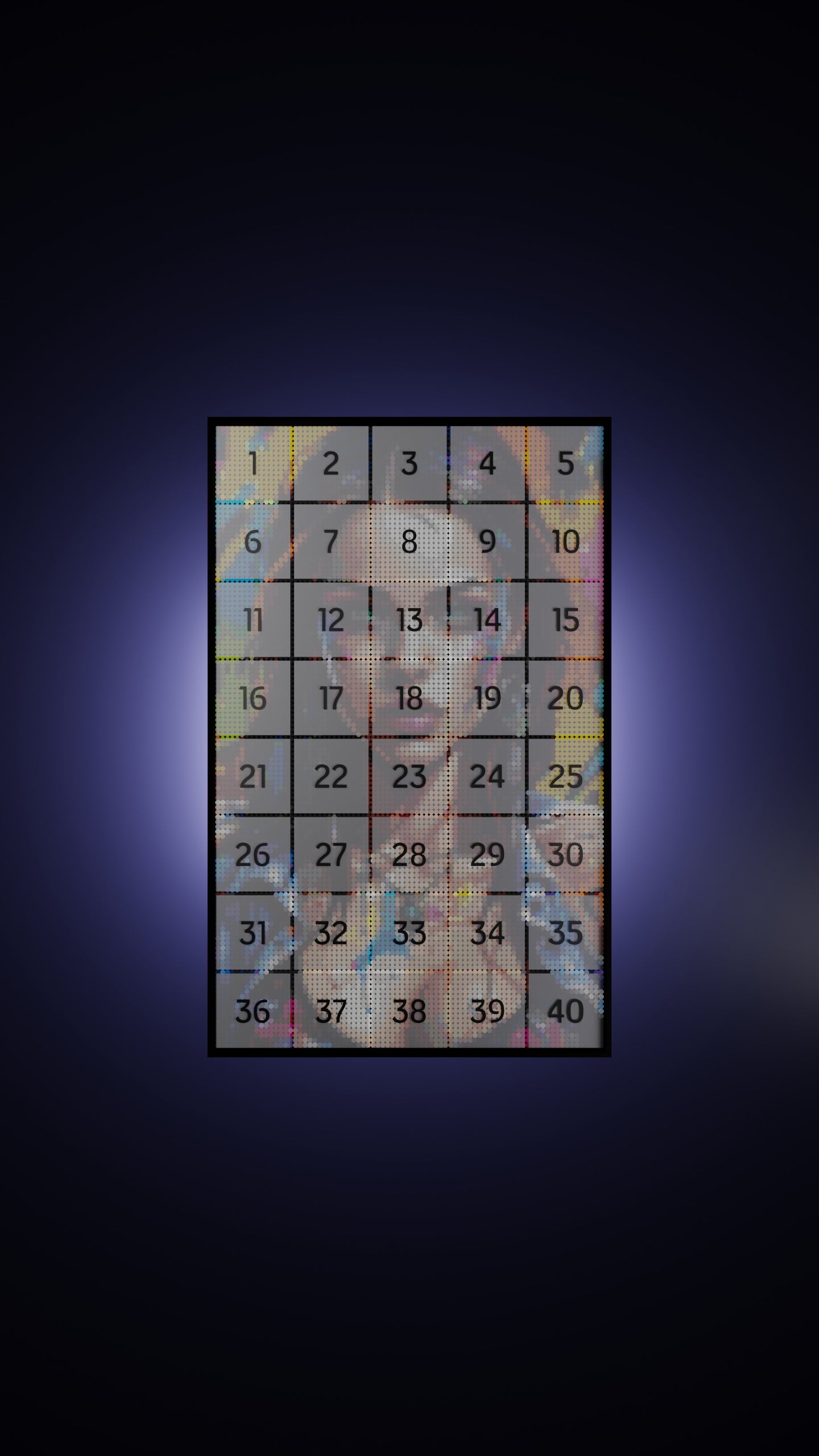 Euphoria in Motion LEGO® Style mosaic pixel art design for display